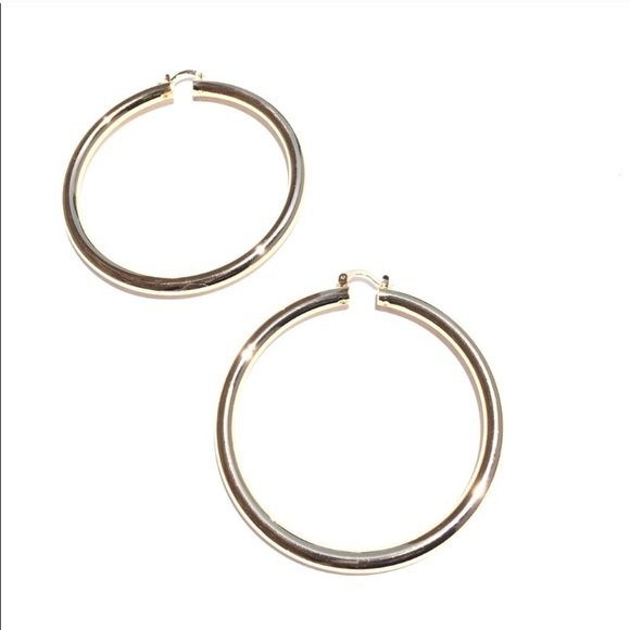 Jewelry - NEW! Gold Big Hoop Earrings